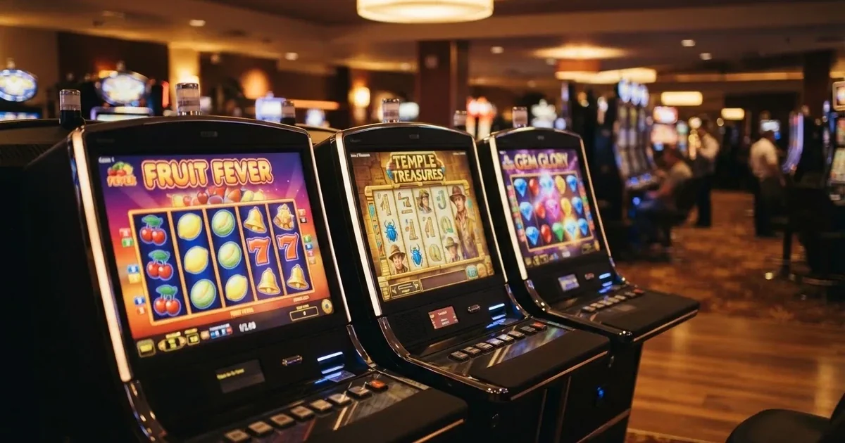 Koláž log a ukázek her od předních vývojářů casino her působících na českém trhu