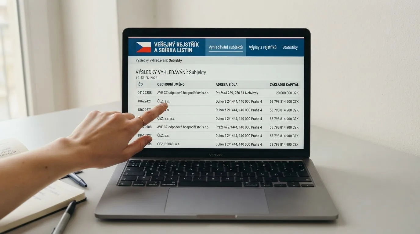 Úřední výpis z veřejného registru Ministerstva financí ČR se seznamem držitelů základního povolení k provozování hazardních her