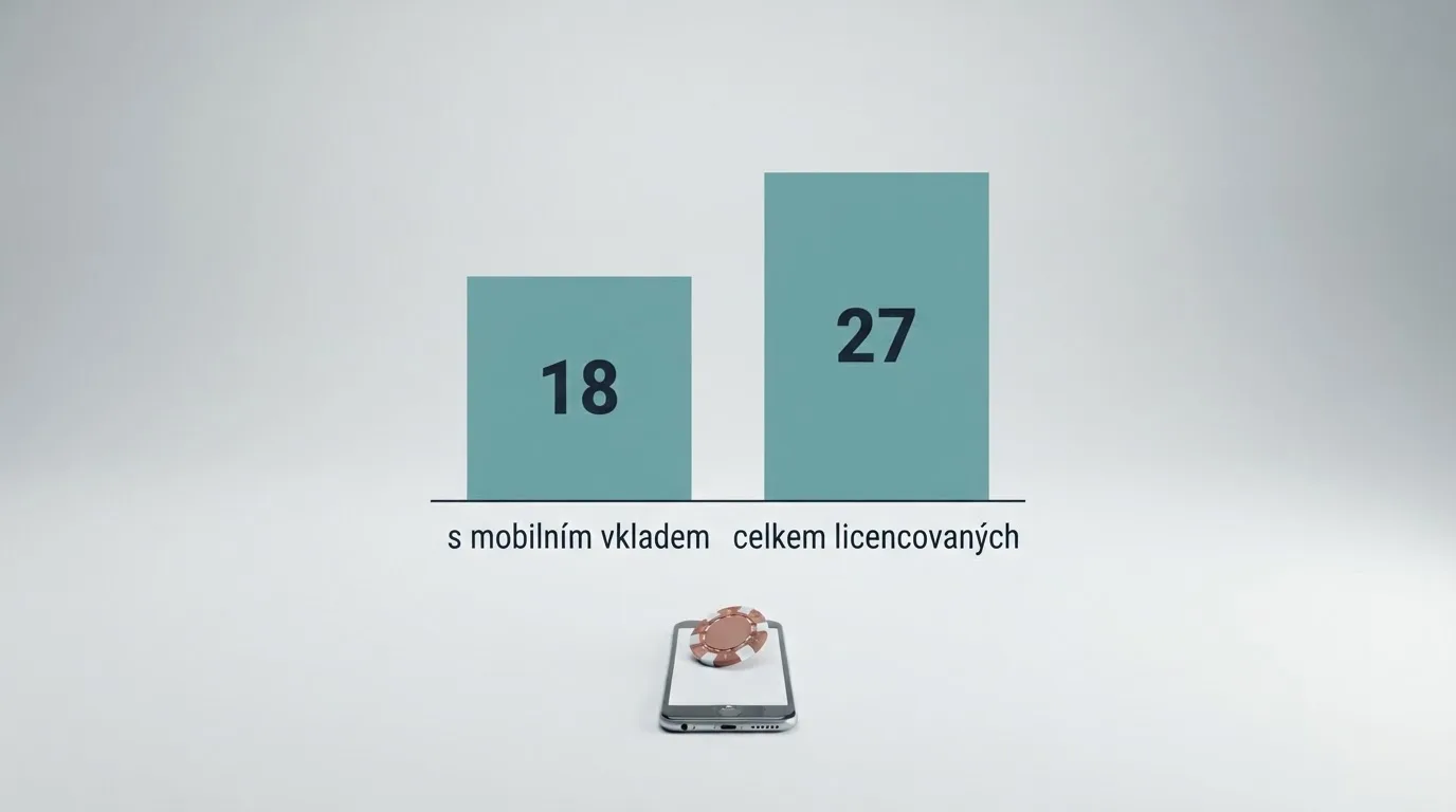 Tabulka s logy českých online casin podporujících vklad přes mobilní kredit