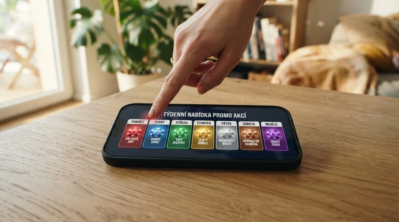 Přehled týdenních promo akcí pro registrované hráče v online casinu
